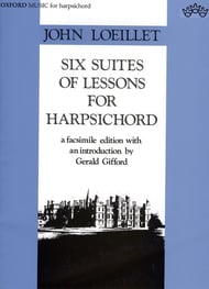 Six Suites of Lessons for Harpsicho piano sheet music cover